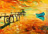 2012 boat and jetty pier painting
